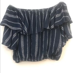 Off the shoulder cropped top